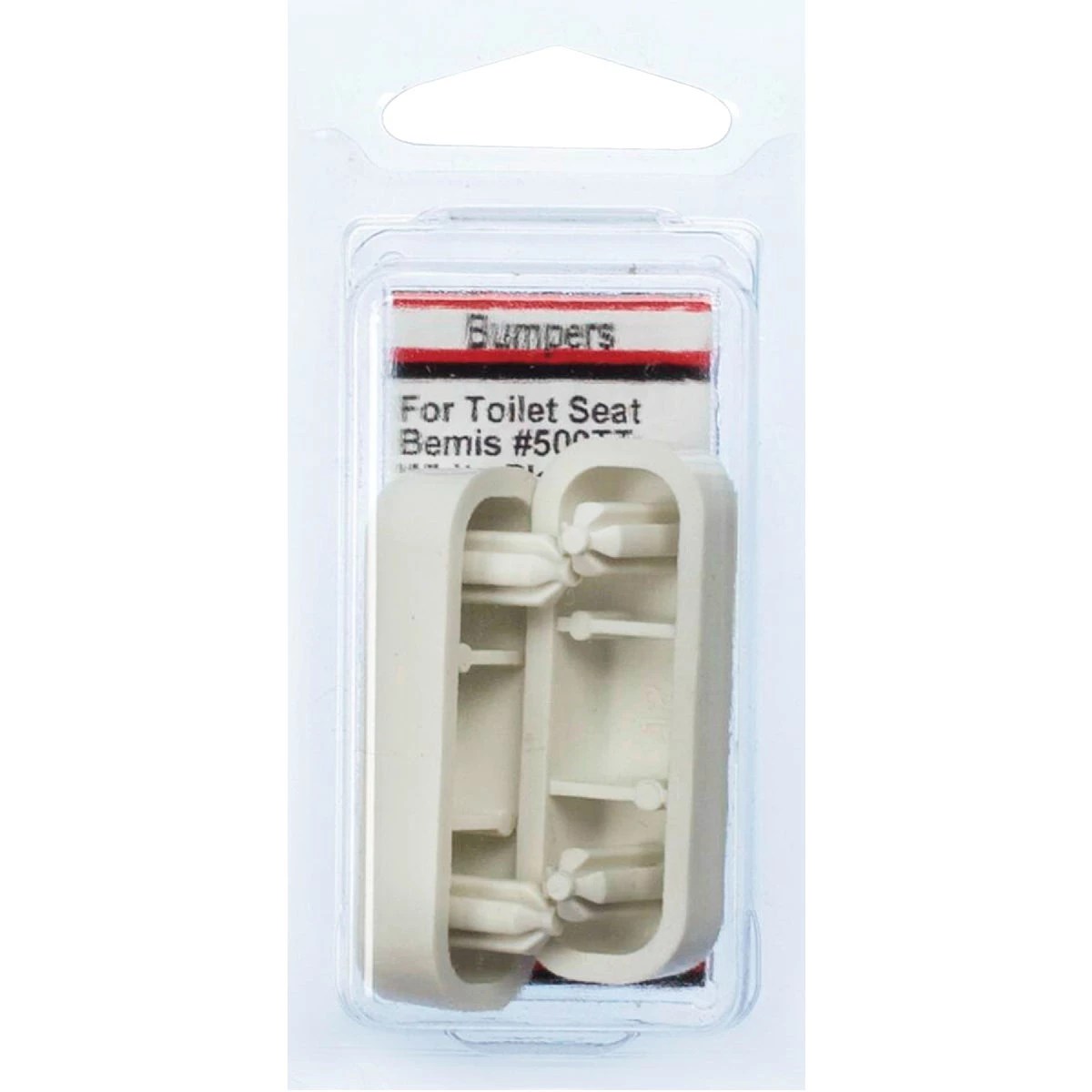 Lasco 3/4" x 13/16" White Plastic Toilet Seat Bumper Set Do it Best
