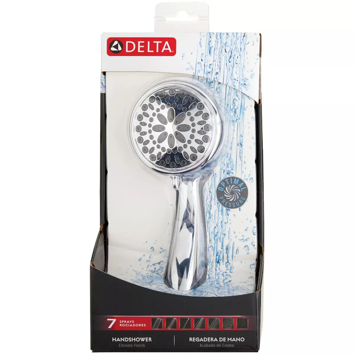 Delta 7Spray 1.8 GPM Handheld Shower Head, Chrome Do it Best