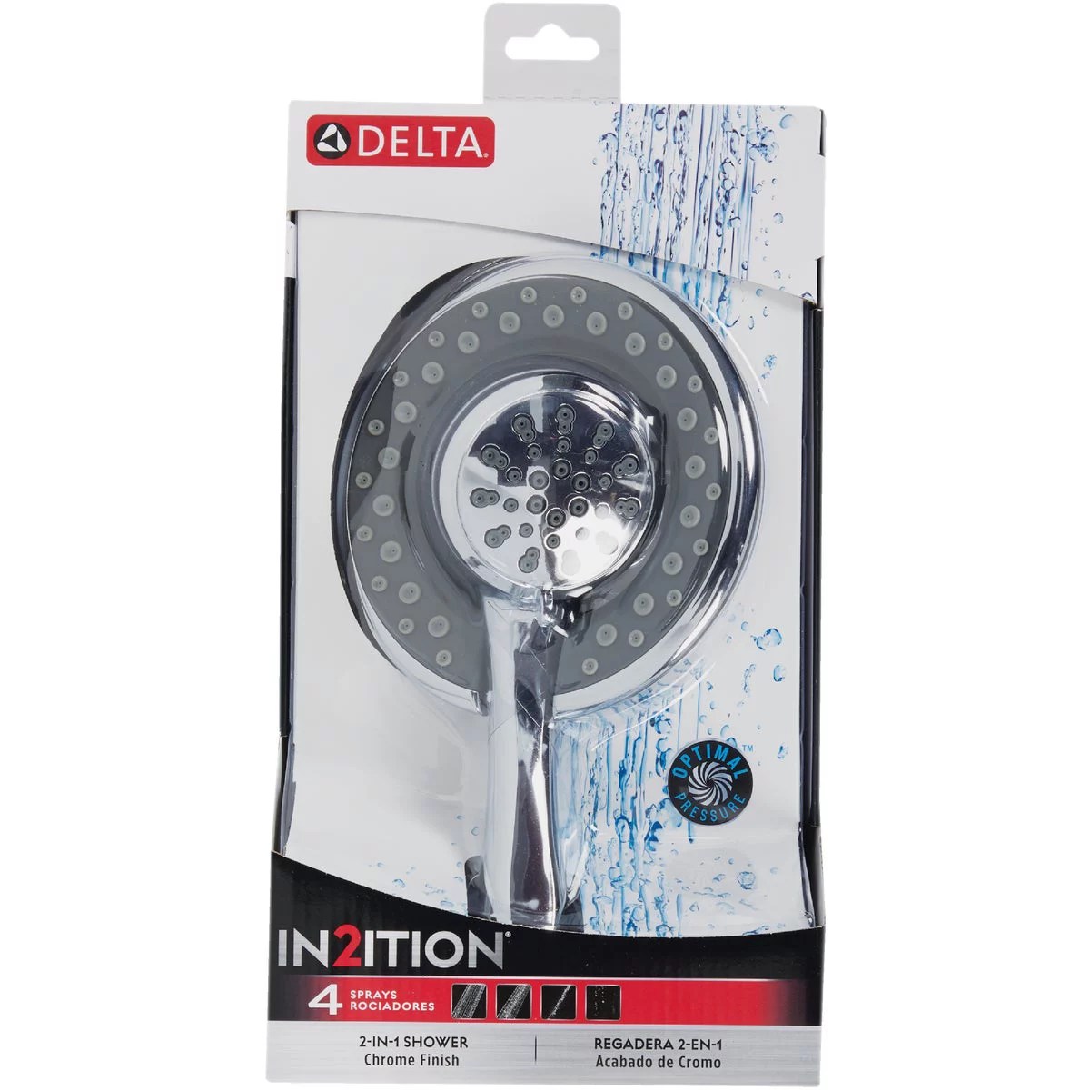 Delta In2ition 4Spray 1.8 GPM Combo Handheld Shower Head, Chrome Do