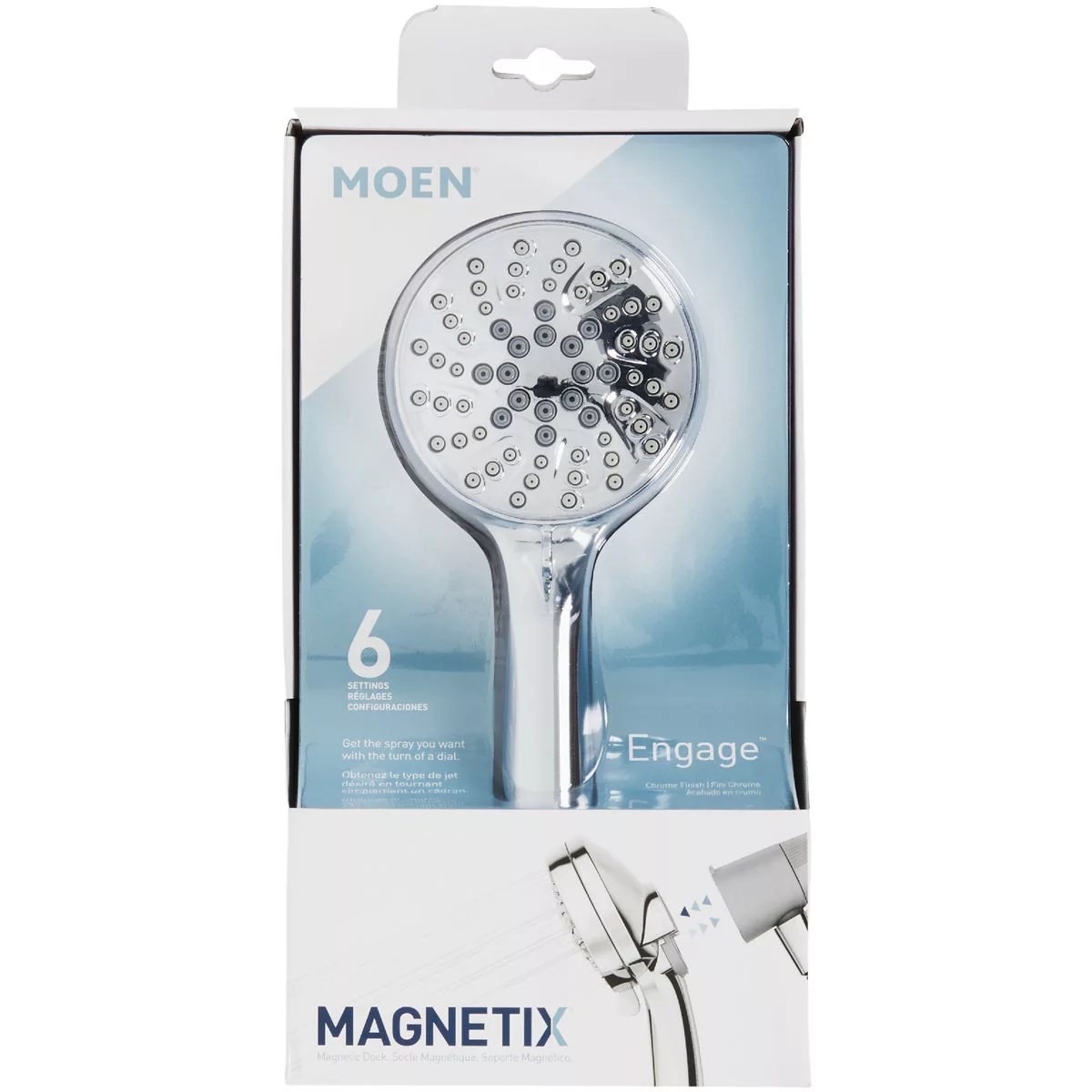 Moen Engage 6Spray 1.75 GPM Handheld Shower Head with Chrome