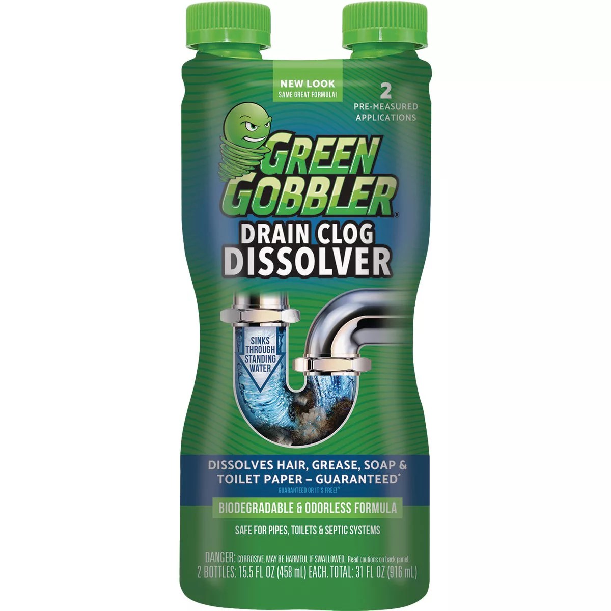 Green Gobbler Dissolve 31 Oz. Drain Opener (2Uses) Do it Best