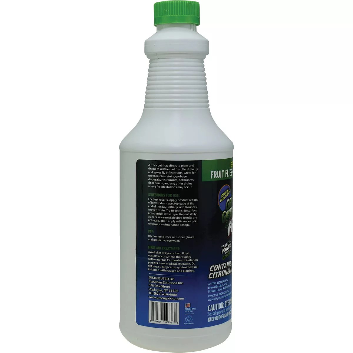 Green Gobbler 32 Oz. Fruit Fly Killer Gel Drain Opener & Cleaner Do