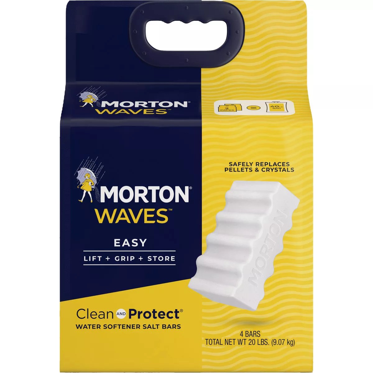 Morton Waves Clean and Protect 20 Lb. Water Softener Salt (4Pack) Do