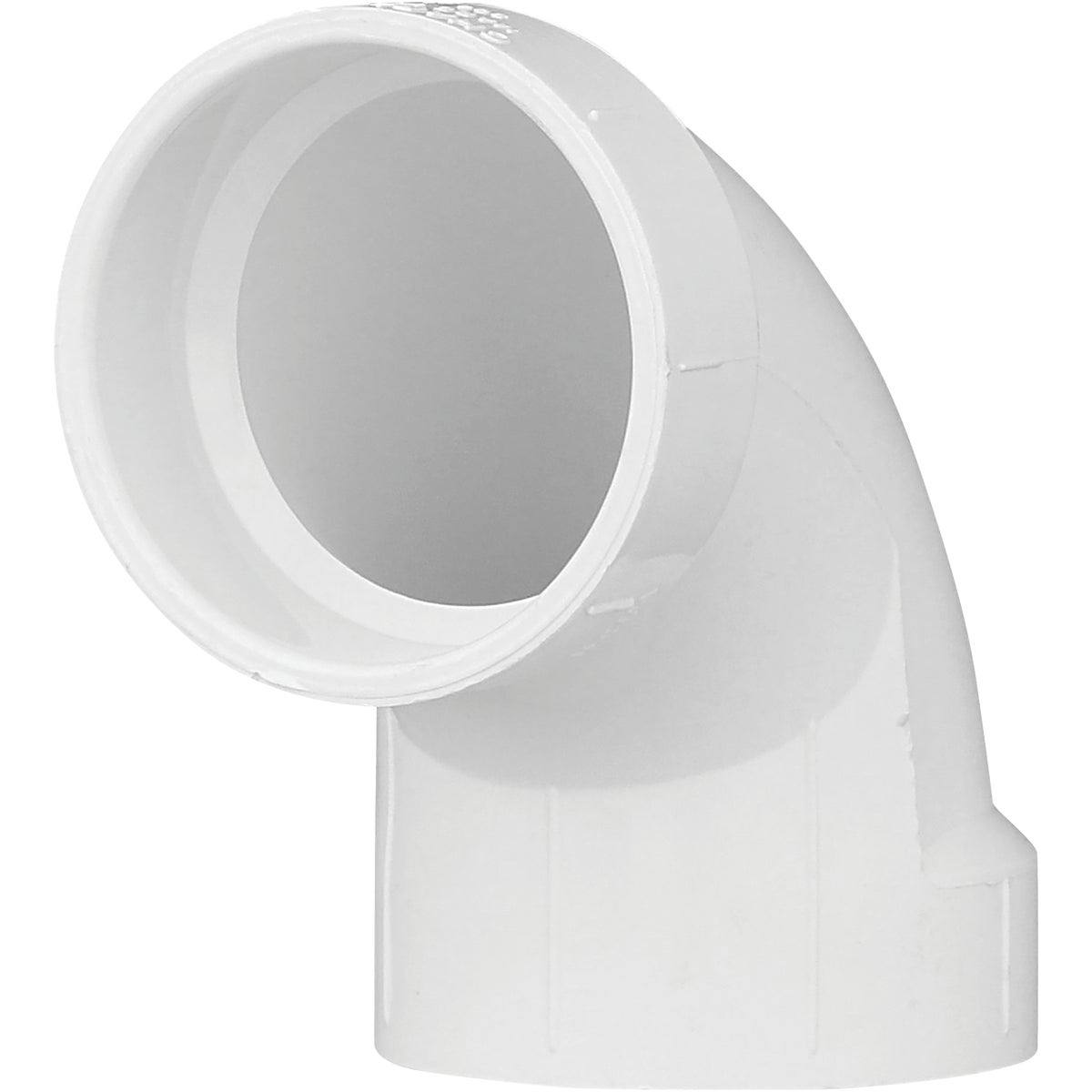 Charlotte Pipe 2 In. Schedule 40 90 Deg. Sanitary DWV PVC Elbow (1/4