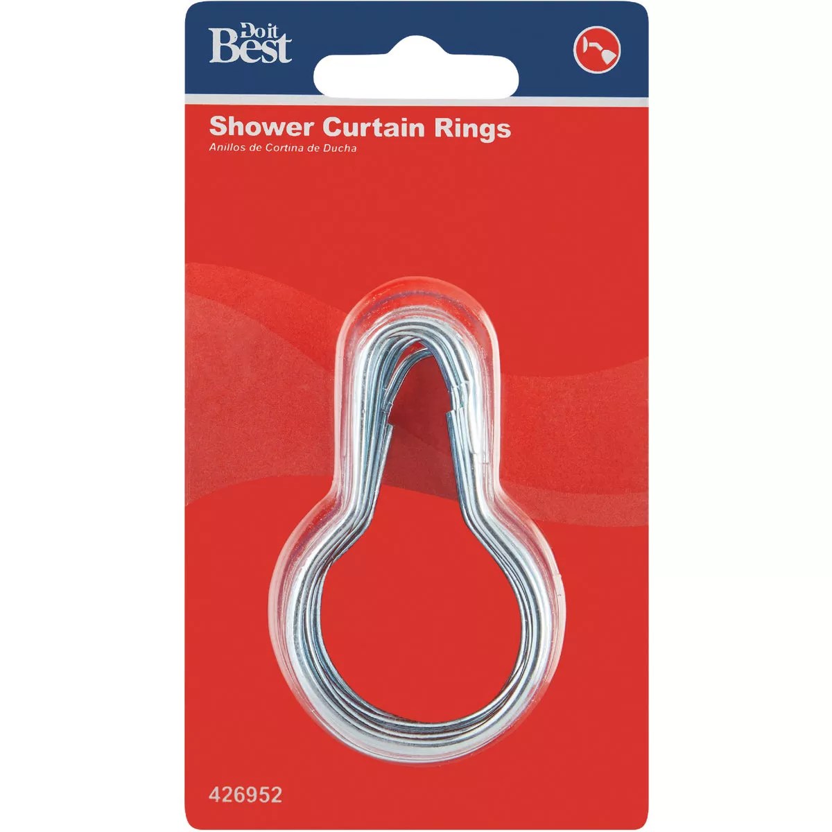 Do it Chrome Shower Curtain Ring (12 Count) Do it Best