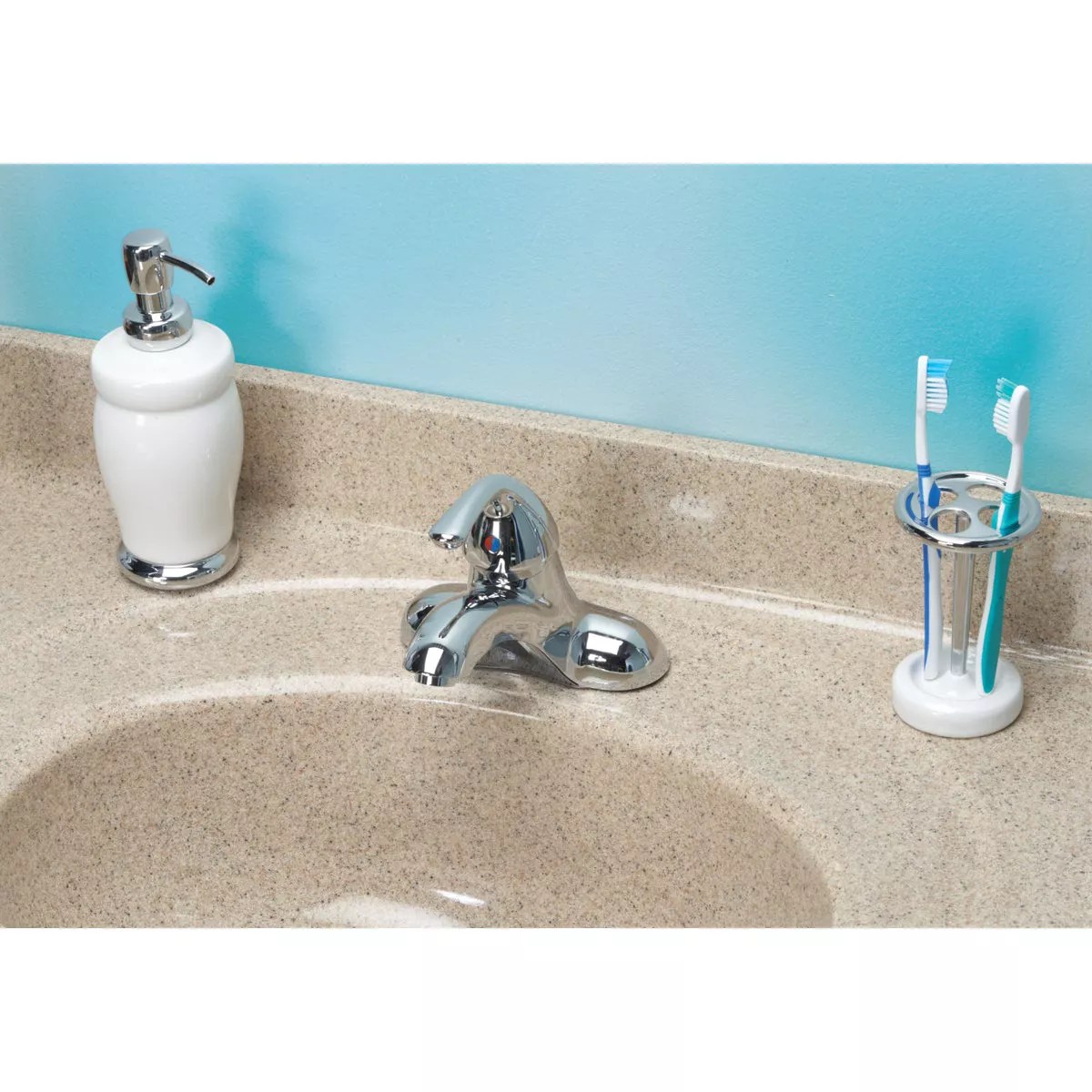 Home Impressions Chrome 1Handle Lever 4 In. Centerset Bathroom Faucet