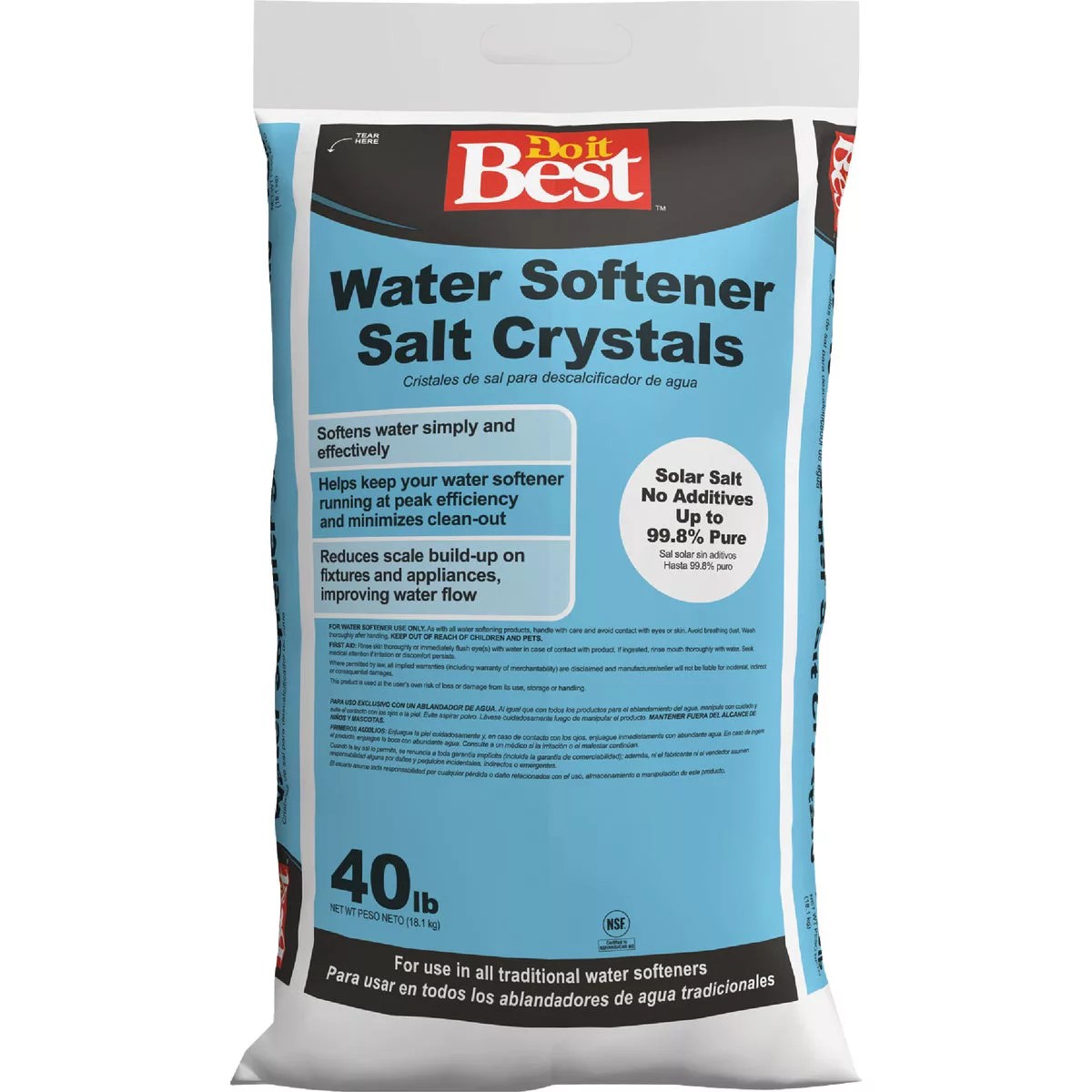Do it Best 40 Lb. ExtraCoarse Water Softener Salt Crystals Do it Best