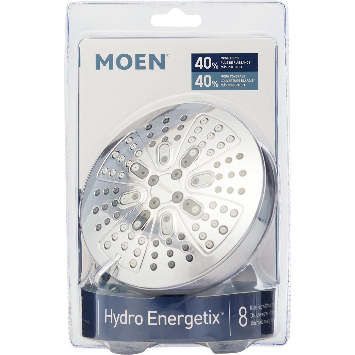 Moen Hydro Energetix 8Spray 1.75 GPM Fixed Shower Head, Chrome Do it