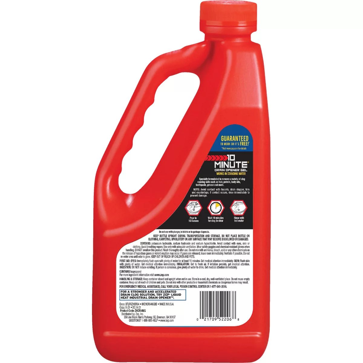 Zep 64 Oz. Gel 10 Minute Drain Cleaner Do it Best