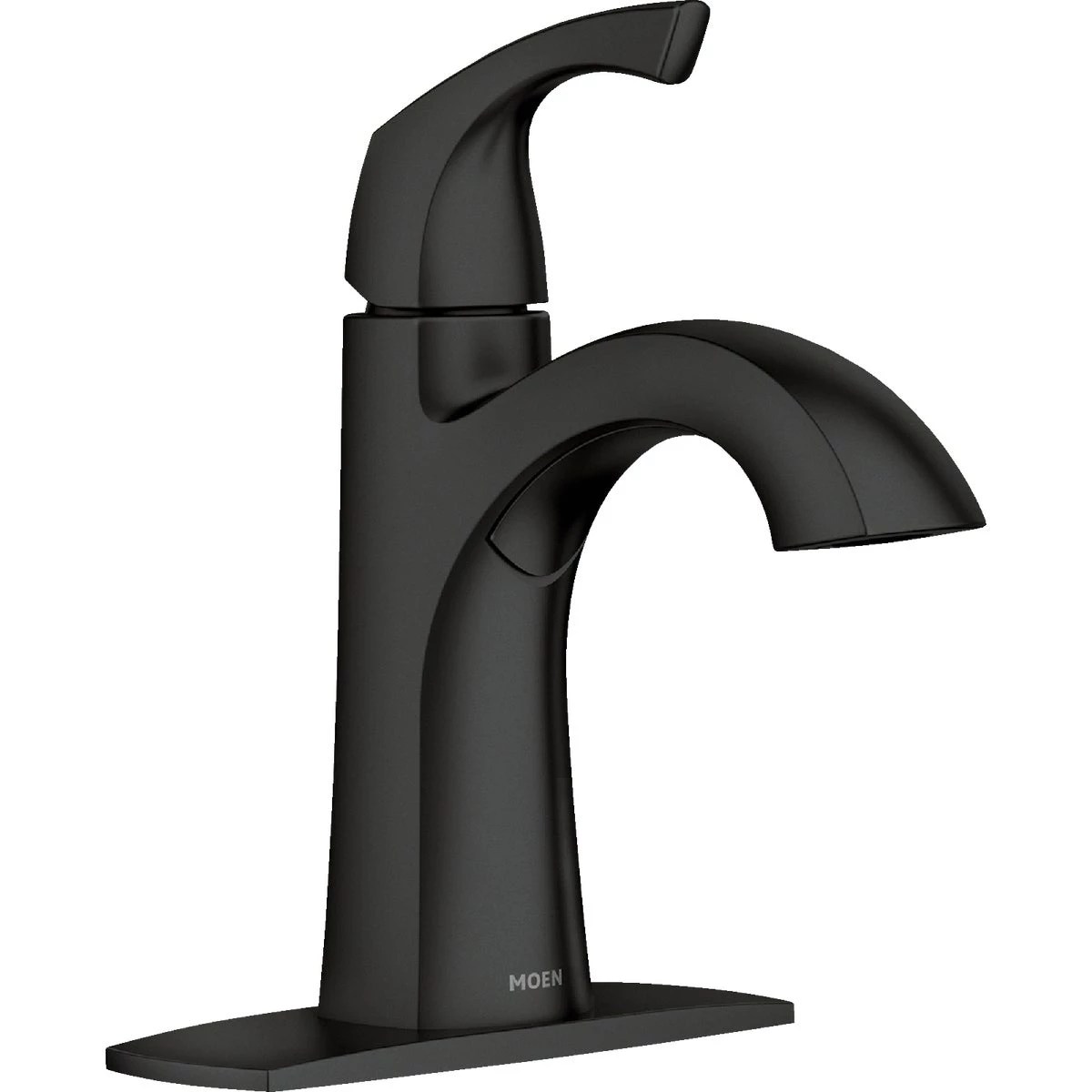 Moen Lindor 1Handle Lever Centerset Bathroom Faucet, Matte Black Do