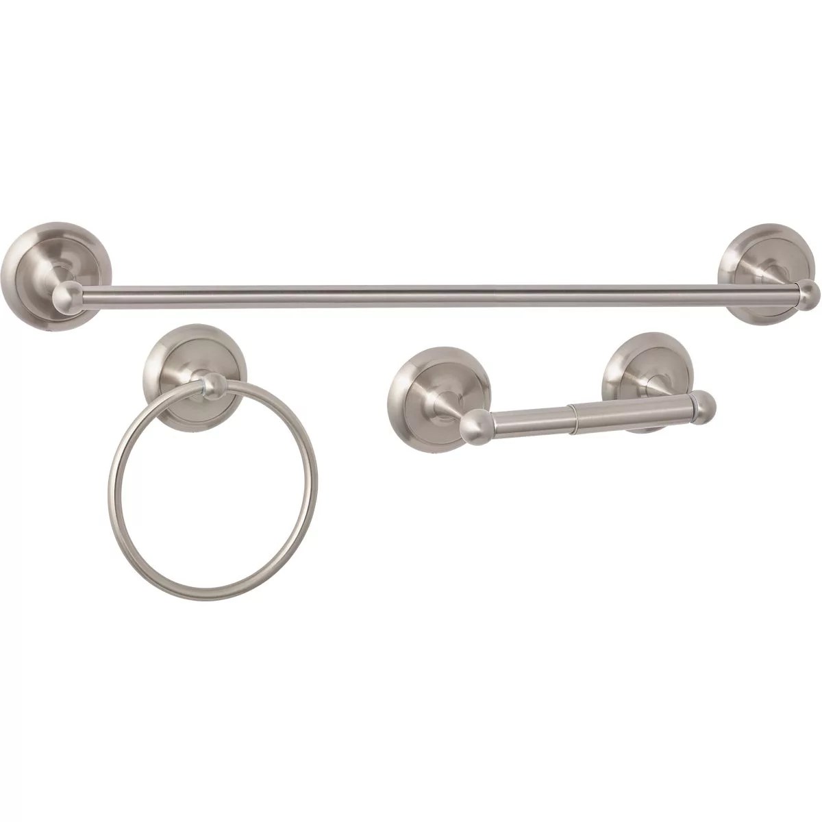 Home Impressions Aria Brushed Nickel 3 Piece Bath Hardware Set Do it