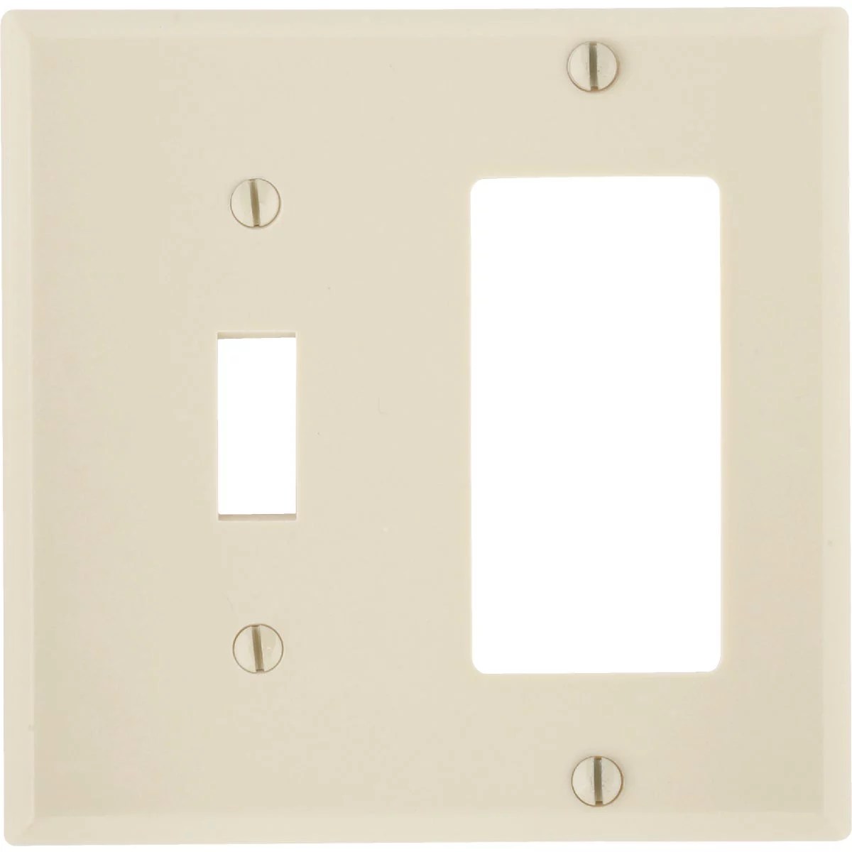 Leviton Decora 2Gang Thermoset Single Toggle/Rocker Wall Plate, Ivory Do it Best