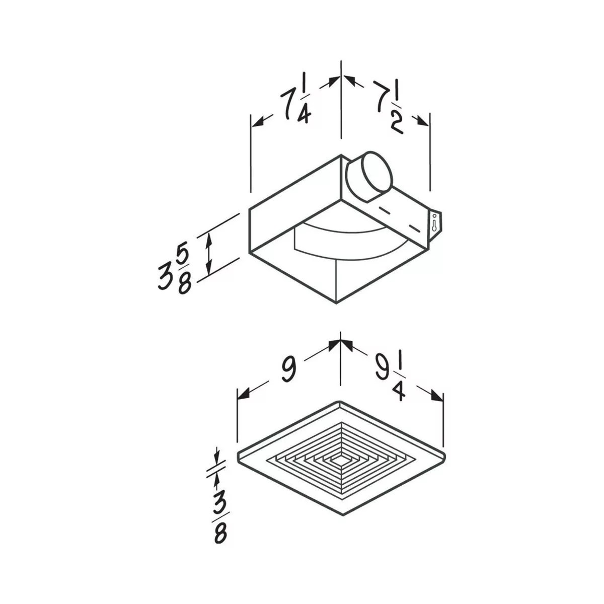 Broan 50 CFM 4.0 Sones 120V Bath Exhaust Fan Do it Best