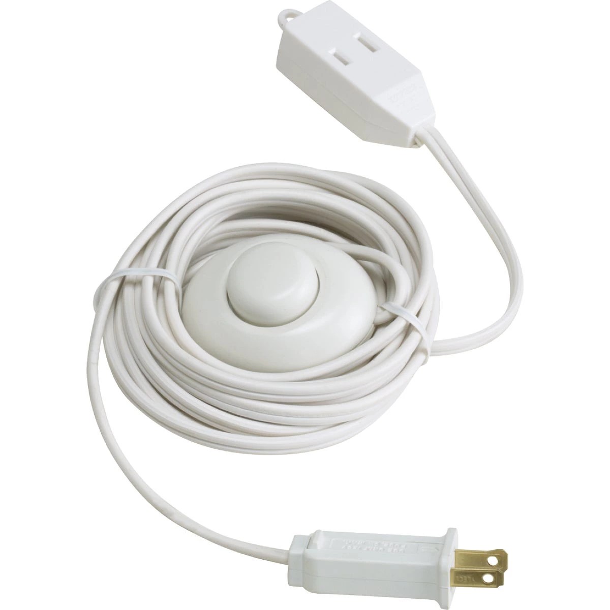 Do it 15 Ft. 18/2 White Extension Cord with Foot Switch Do it Best
