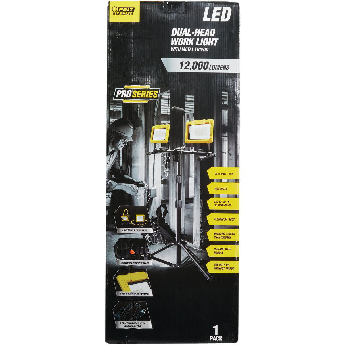 Feit Electric 12,000 Lm. LED Tripod StandUp Work Light Do it Best