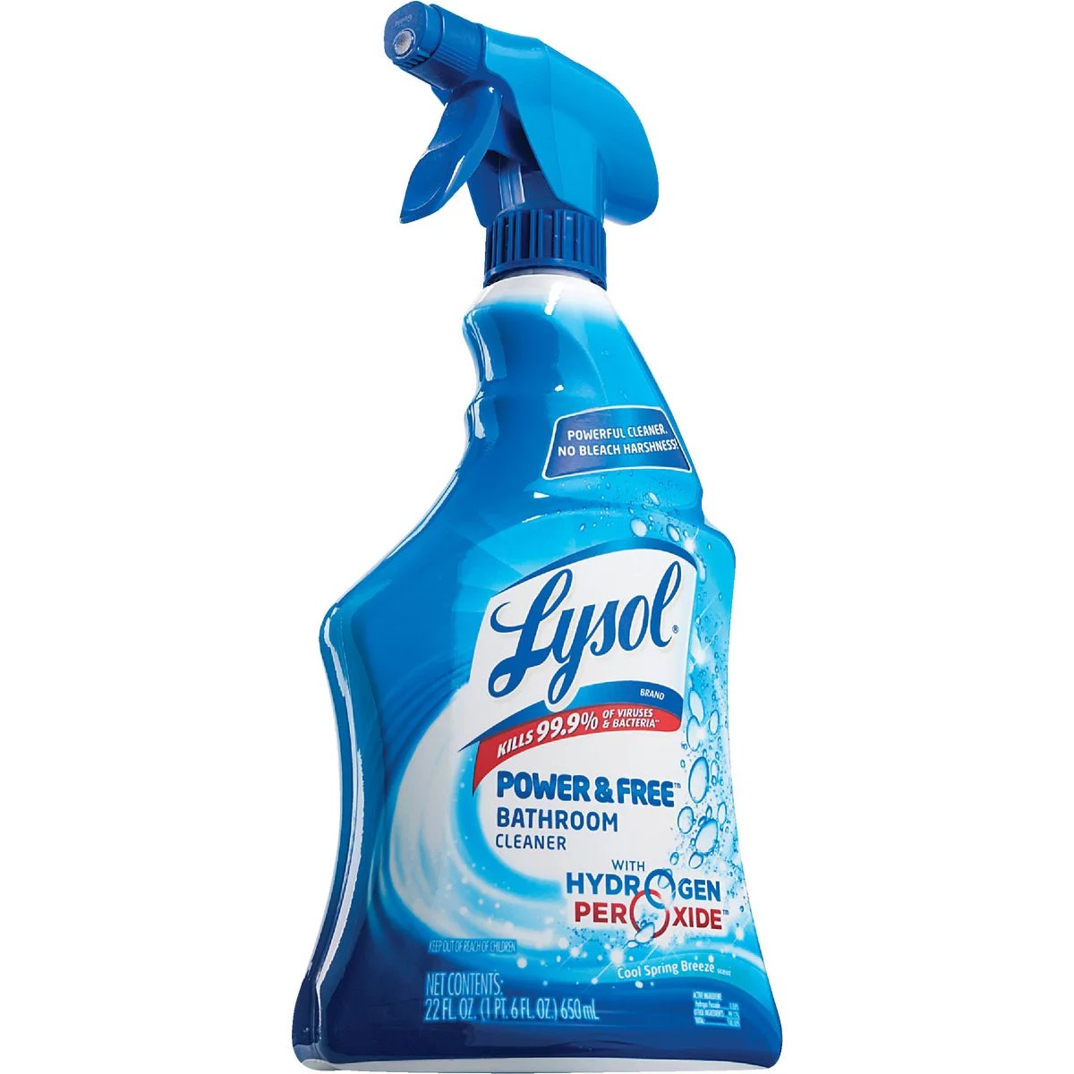 Lysol Power & Free 22 Oz. Bathroom Cleaner with Hydrogen Peroxide Do