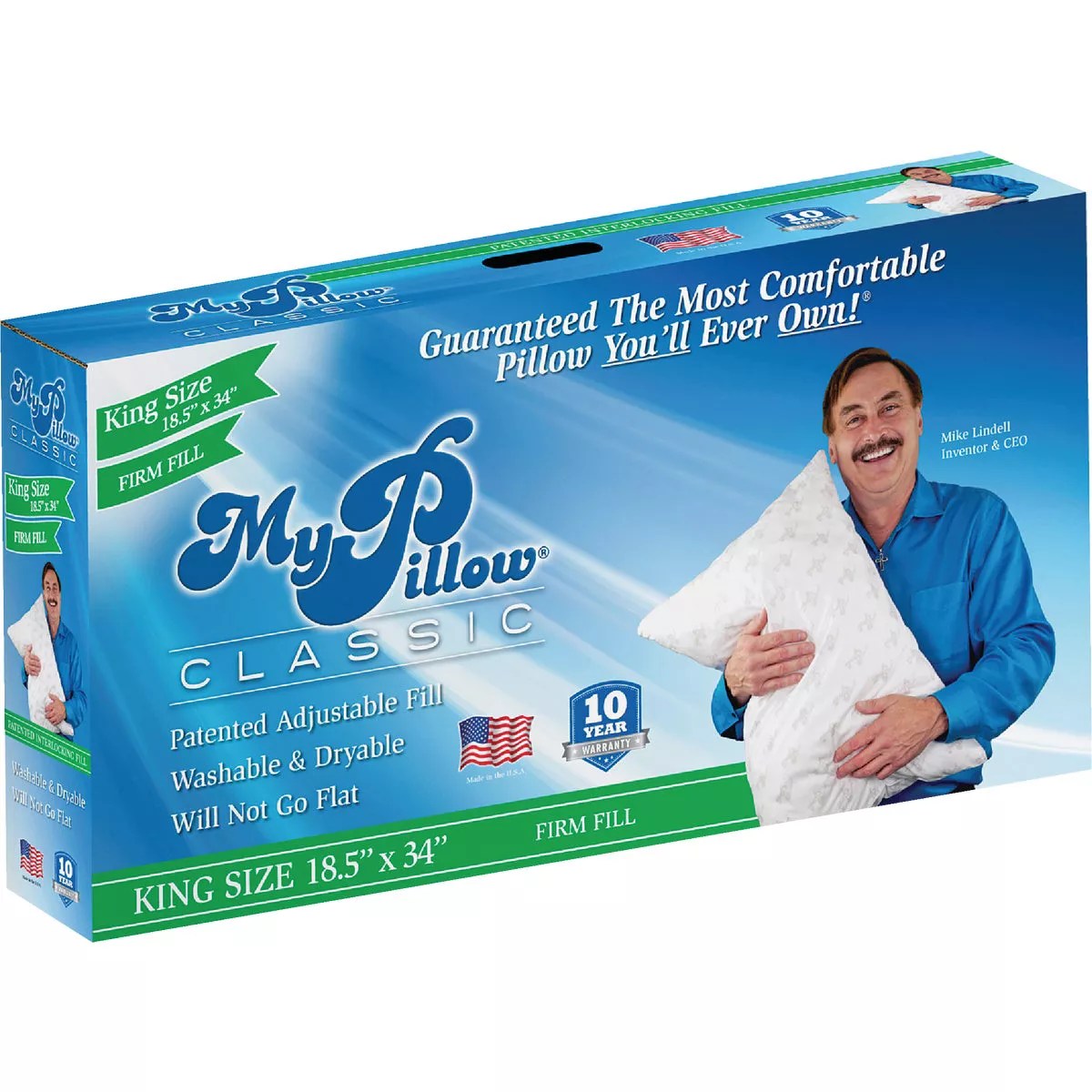 MyPillow Classic King Firm Fill Pillow Do it Best