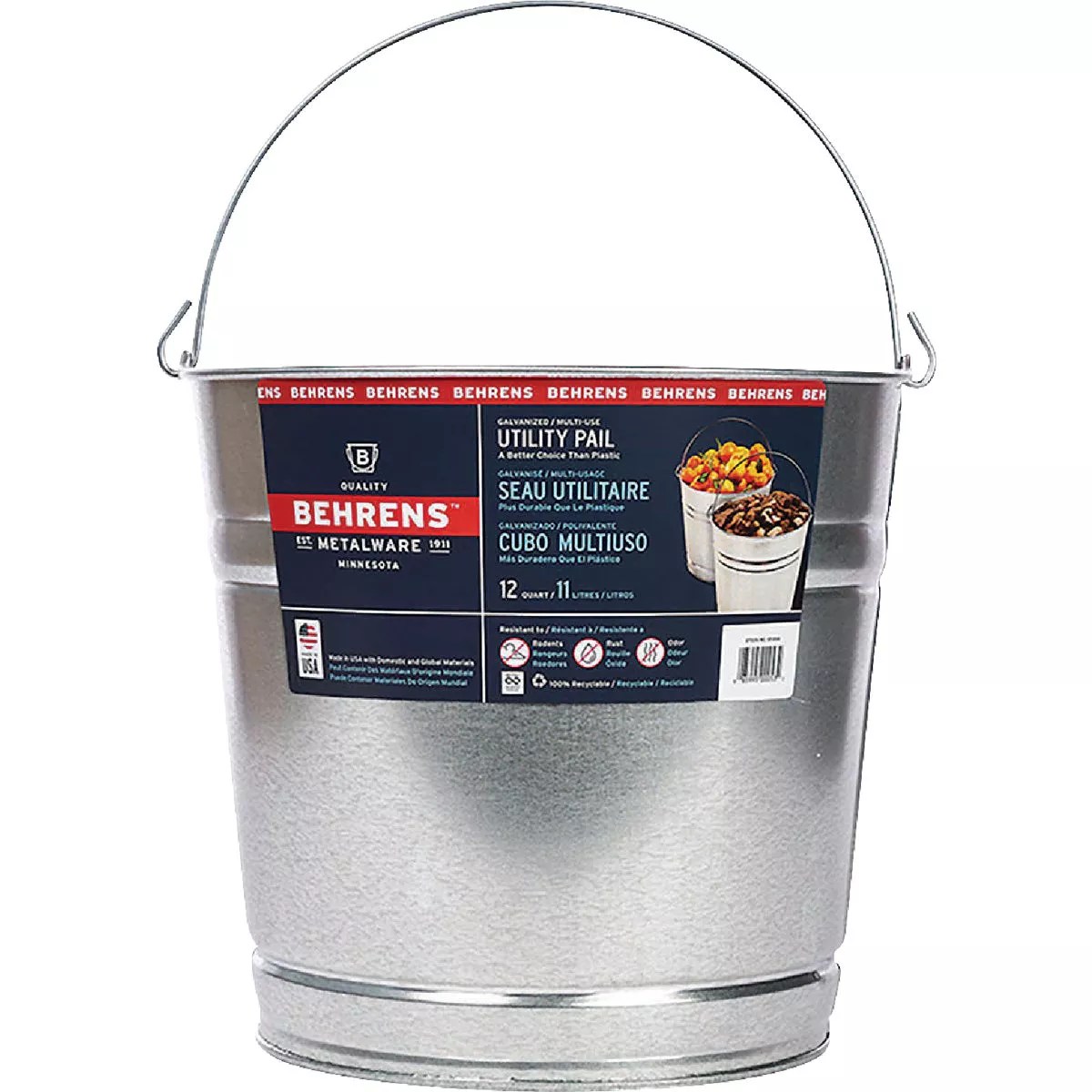 Behrens 12 Qt. Galvanized Steel Pail Do it Best