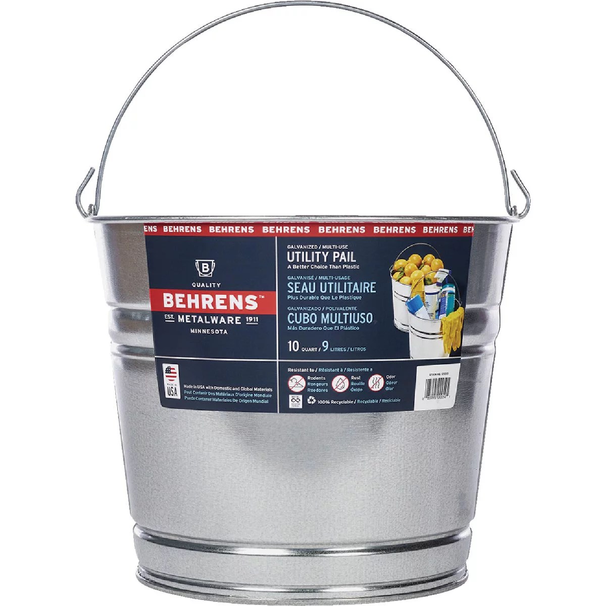 Behrens 10 Qt. Galvanized Steel Pail Do it Best