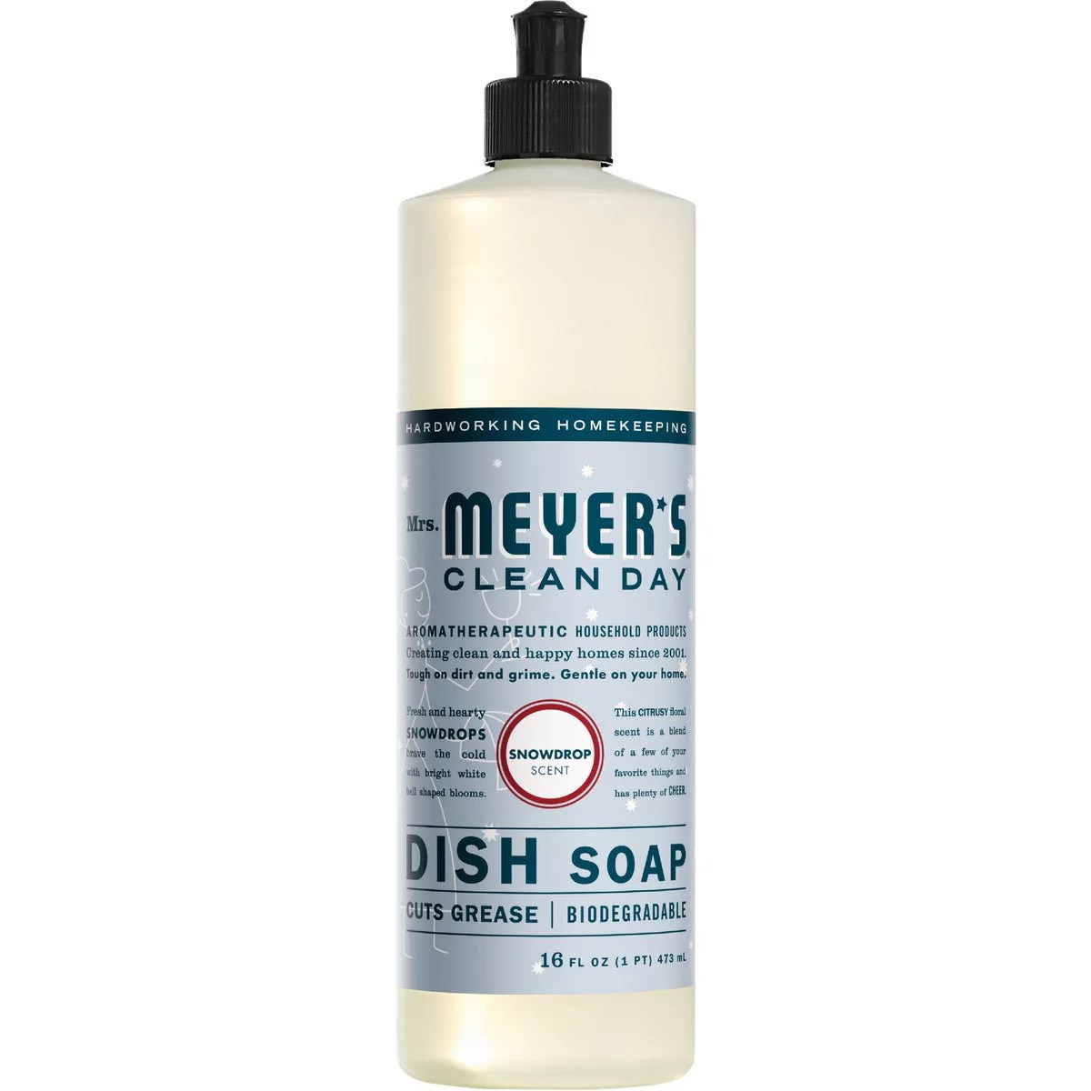 Mrs. Meyer's Clean Day 16 Oz. Snowdrop Scent Liquid Dish Soap Do it Best