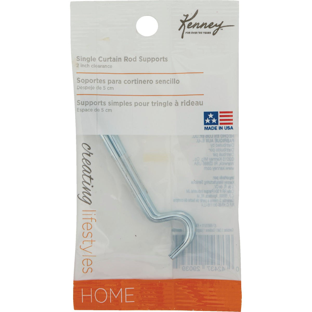 Kenney Single Center Curtain Rod Support | Do it Best
