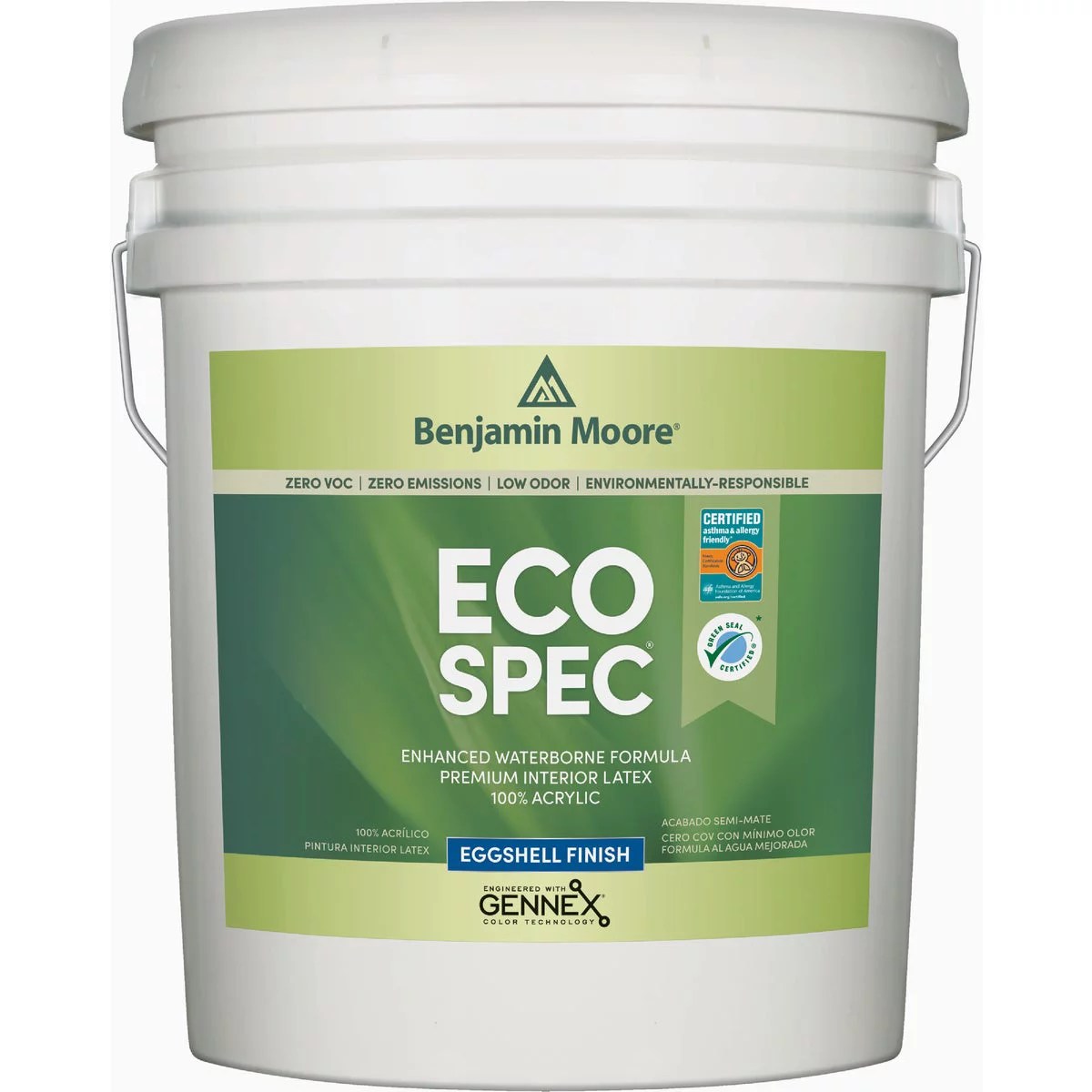 Benjamin Moore Eco Spec Acrylic Latex Eggshell Interior Wall Paint
