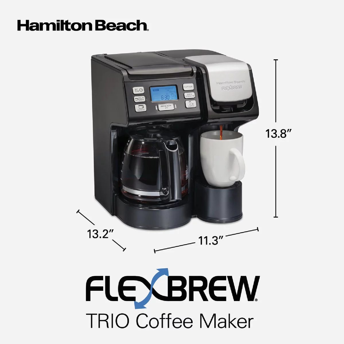 Hamilton Beach FlexBrew Trio 12 Cup Black Coffee Maker Do it Best
