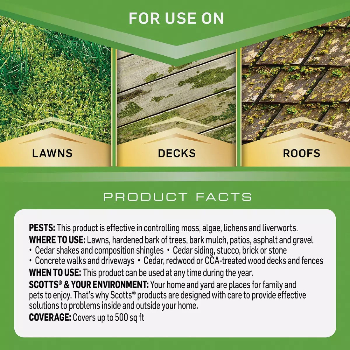 Scotts MossEx 3in1 32 Oz. Ready To Spray Moss Killer Do it Best