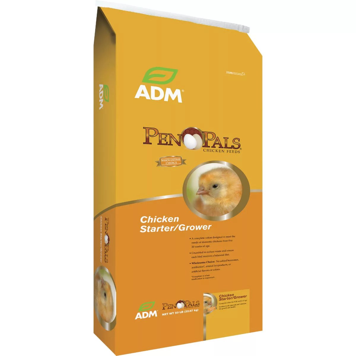 ADM Pen Pals 50 Lb. Medicated Chicken Starter/Grower Chicken Feed Do it Best