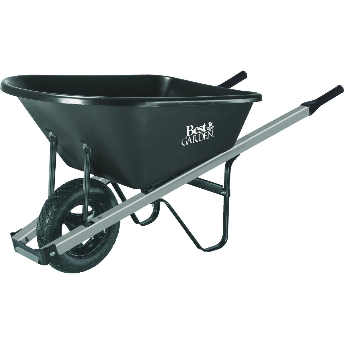 Best Garden 5 Cu. Ft. Poly Wheelbarrow With Steel Handles Do it Best