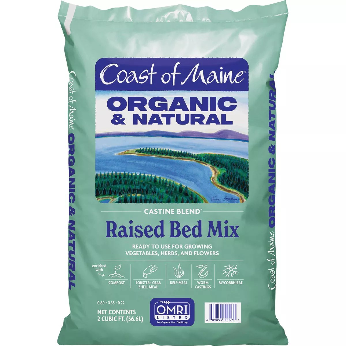 Coast of Maine Castine Blend 2 Cu. Ft. Organic Earthworm Raised Bed Mix