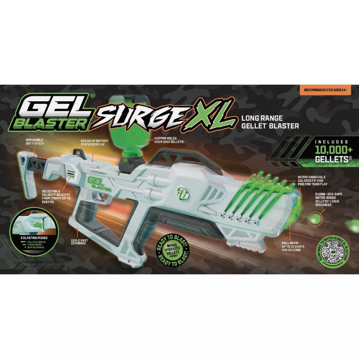 Gel Blaster Surge XL Rechargeable Water Gellet Toy Blaster Do it Best