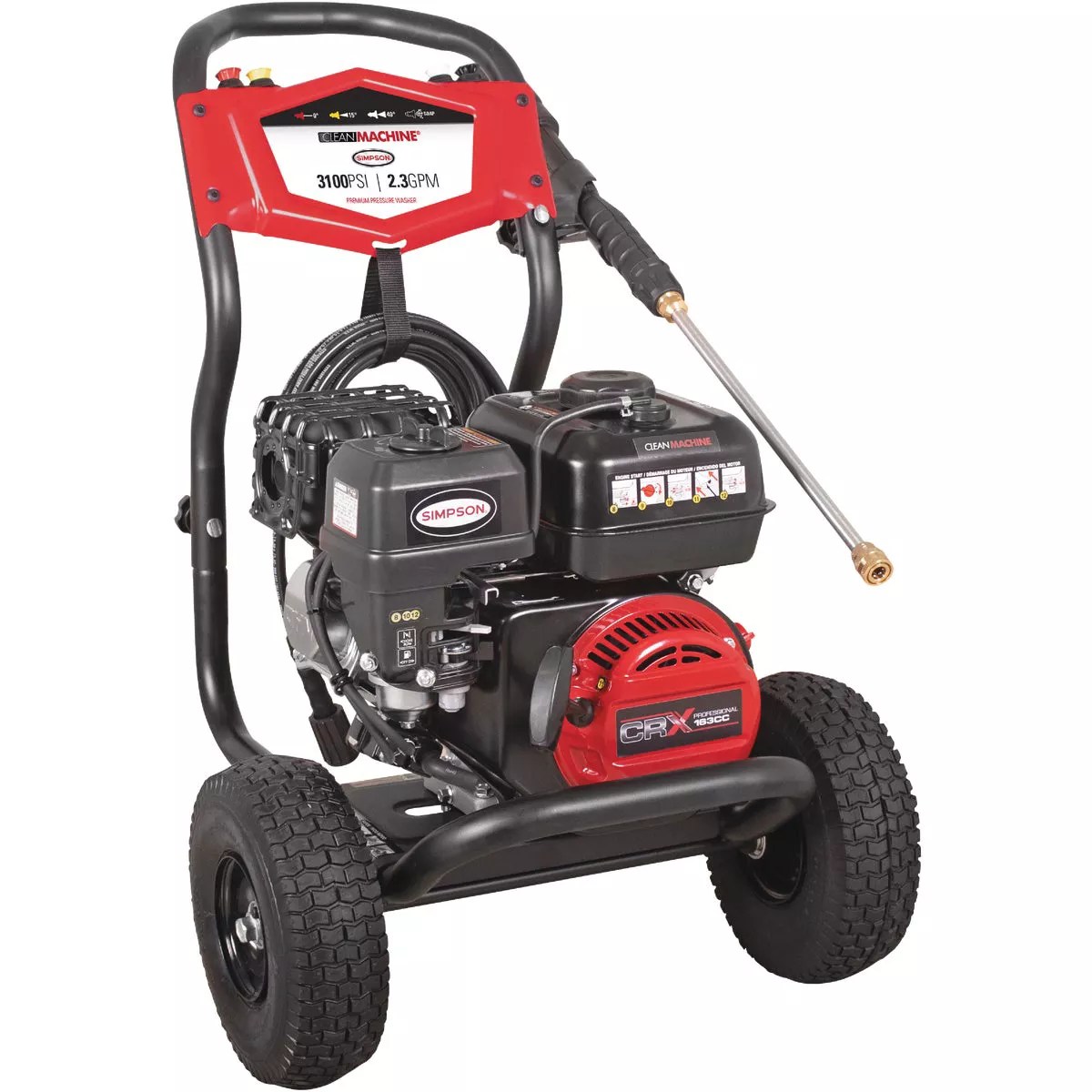 Simpson Clean Machine 3100 psi 2.3 GPM Cold Water Gas Pressure Washer