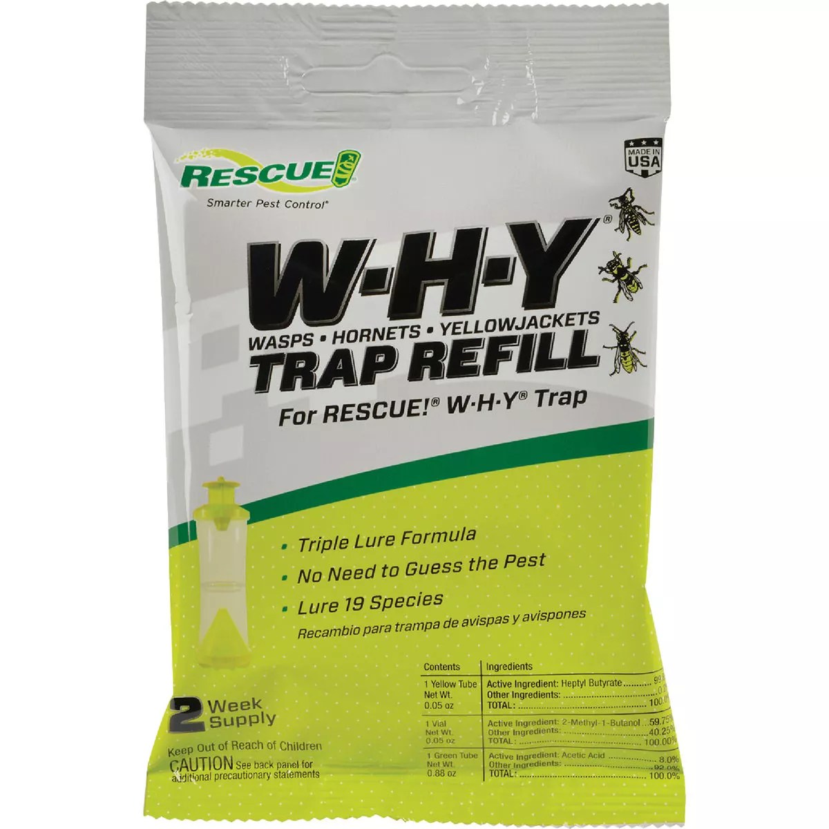 Rescue WHY Liquid Outdoor Wasp, & Yellow Jacket Attractant Kit Do it Best