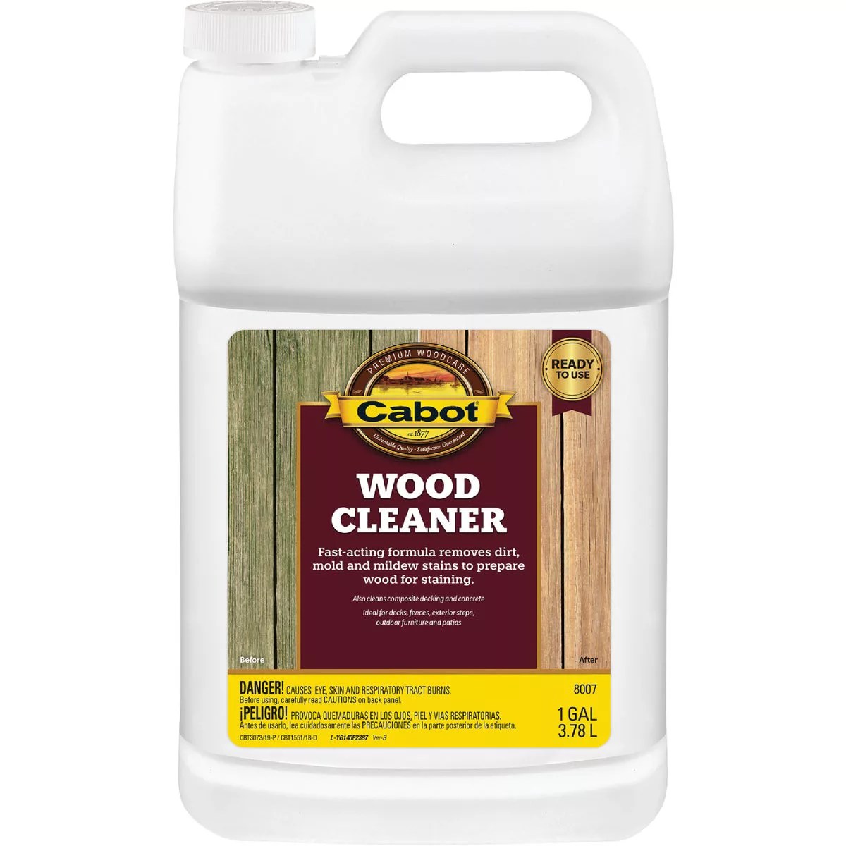 Cabot 1 Gal. ReadyToUse Wood Cleaner, 8007 Do it Best