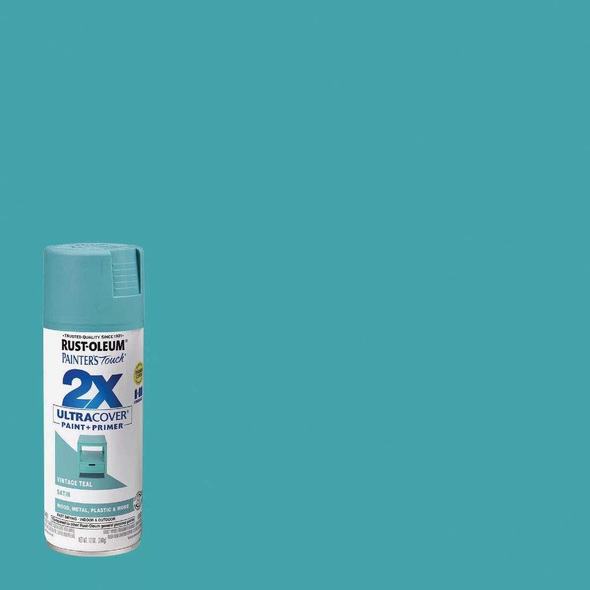 RustOleum Painter's Touch 2X Ultra Cover 12 Oz. Satin Paint + Primer