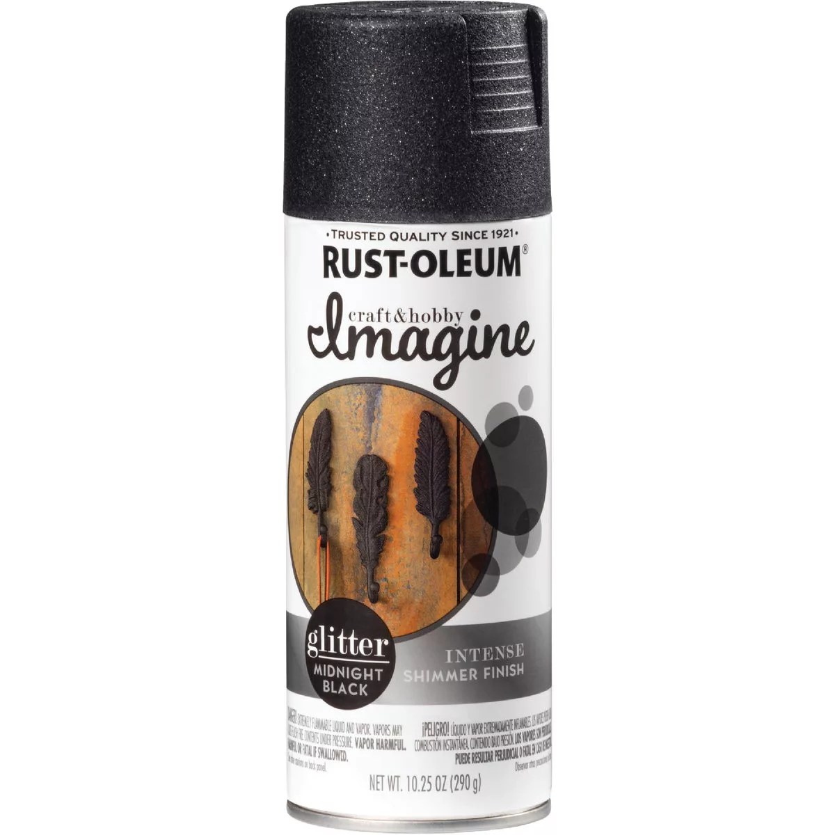 RustOleum Imagine Craft & Hobby 10.25 Oz. Intense Midnight Black Glitter Spray Paint Do it Best