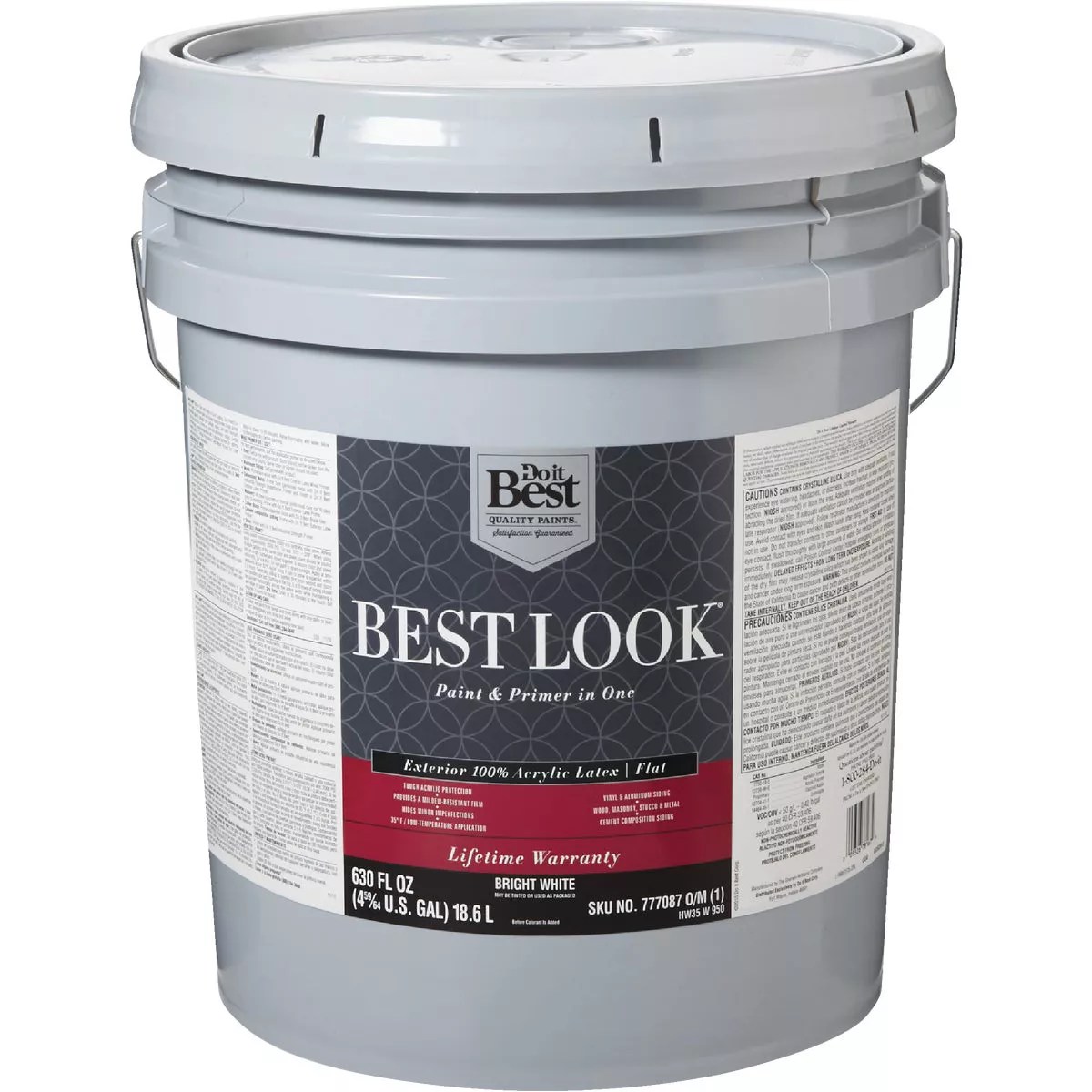Best Look 100 Acrylic Latex Premium Paint & Primer In One Flat