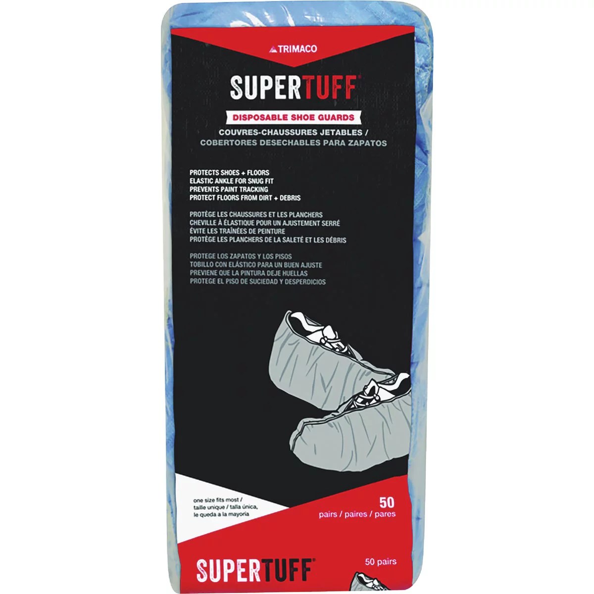 Trimaco SuperTuff Blue Slip Resistant Poly Shoe Guard (50Pair) Do it