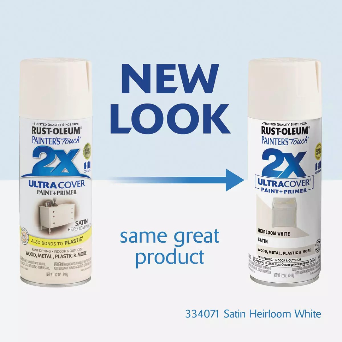 RustOleum Painter's Touch 2X Ultra Cover 12 Oz. Satin Paint + Primer