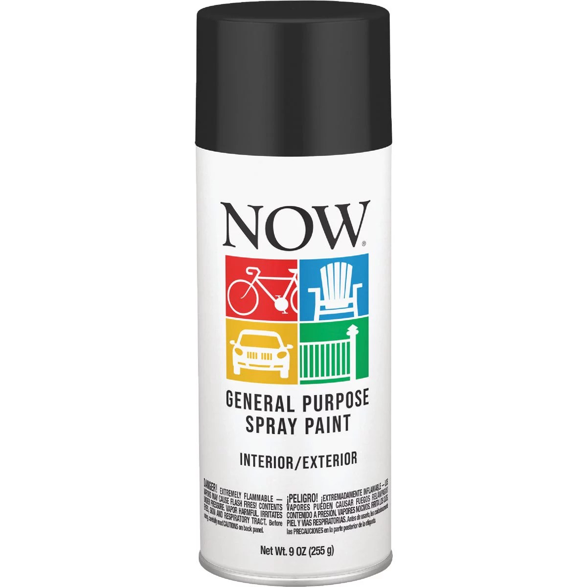 Krylon Now 9 Oz. Flat Black General Purpose Spray Paint Do it Best