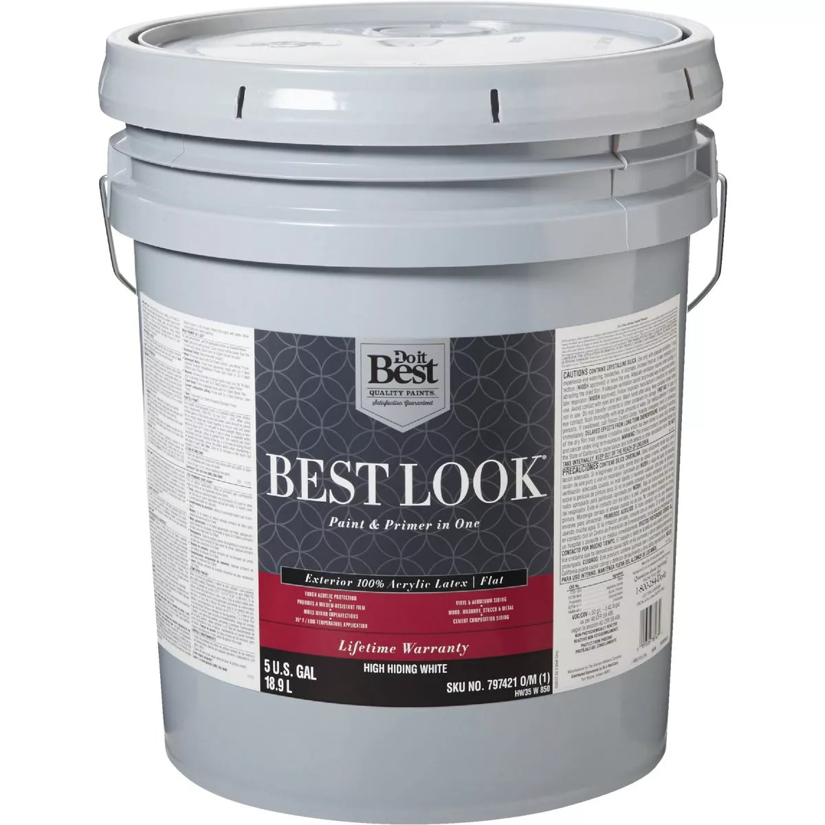 Best Look 100 Acrylic Latex Premium Paint & Primer In One Flat