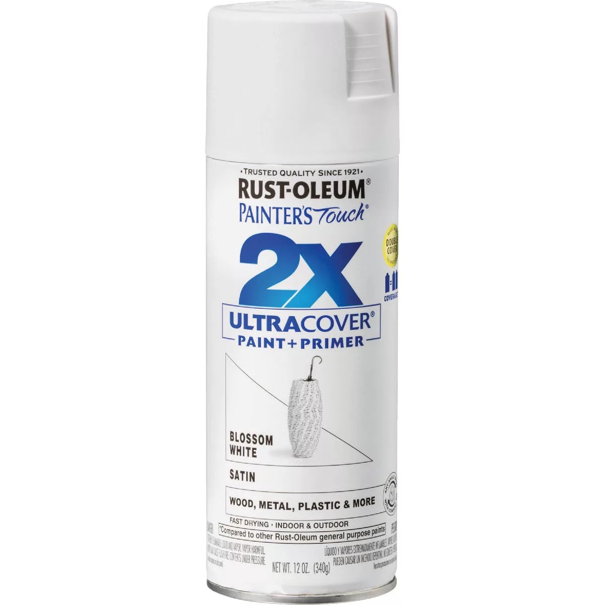 RustOleum Painter's Touch 2X Ultra Cover 12 Oz. Satin Paint + Primer