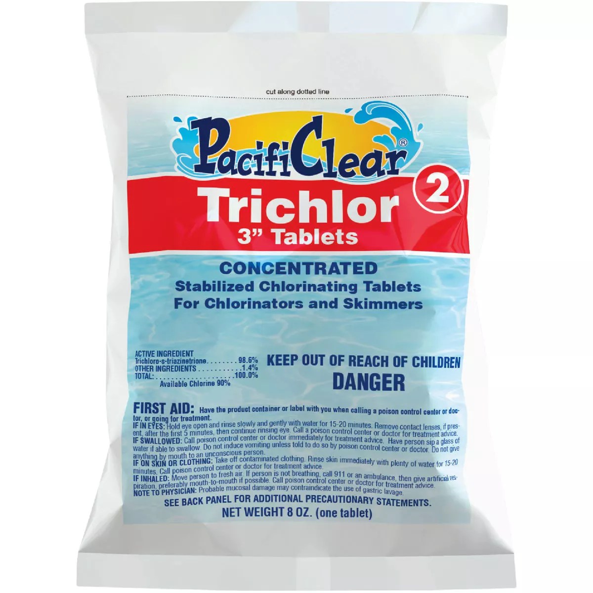 PacifiClear 3 In. 8 Oz. Trichlor Chlorine Tablet Do it Best