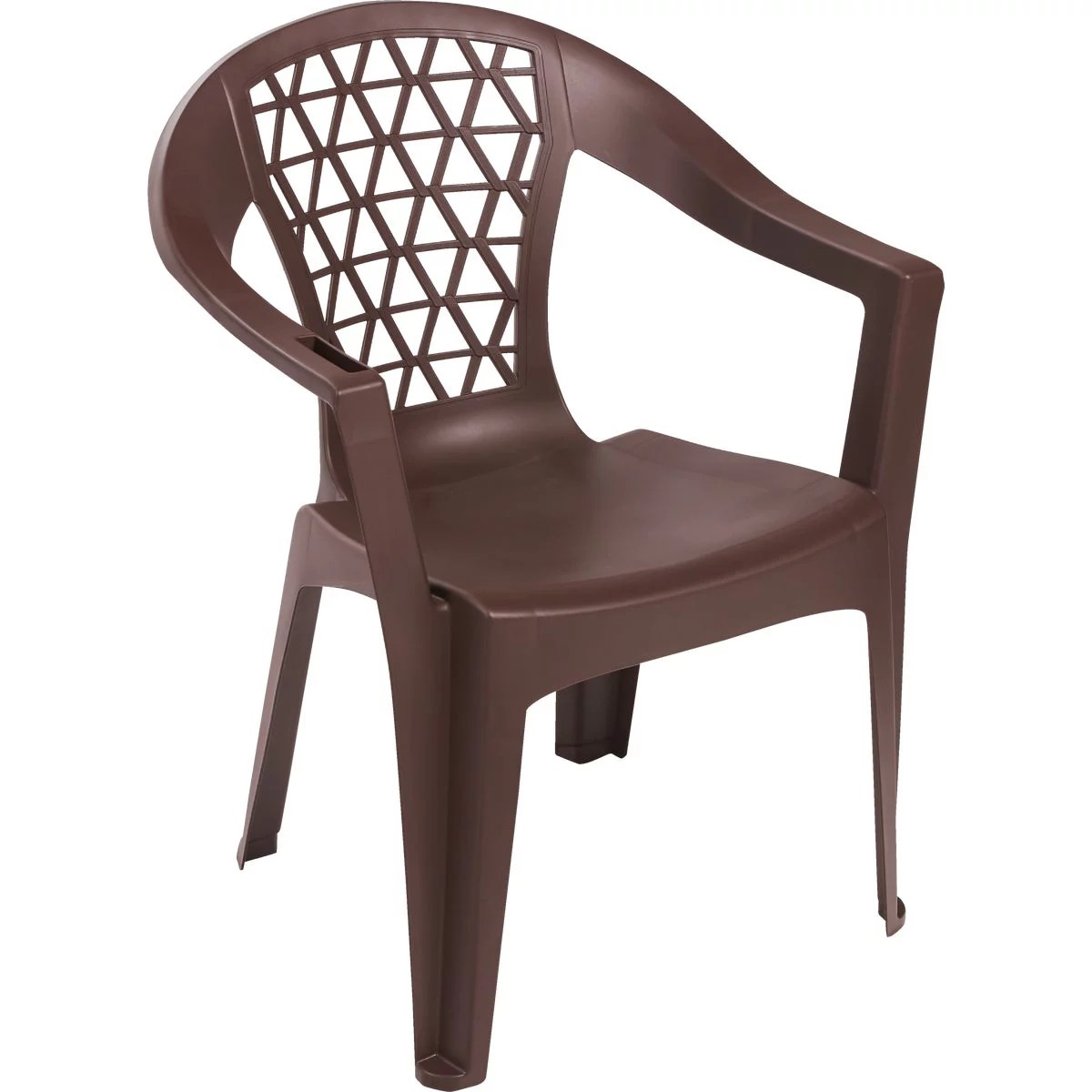Adams Penza Earth Brown Resin Stackable Chair Do it Best