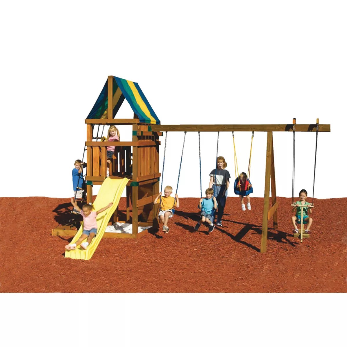 Swing N Slide Alpine Custom DIY Playset Hardware Kit (Lumber and Slide