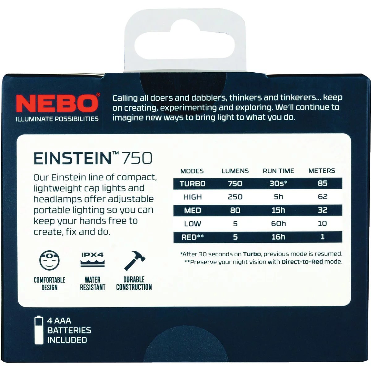 Nebo Einstein 750 Lm. LED 4AAA Headlamp | Do it Best