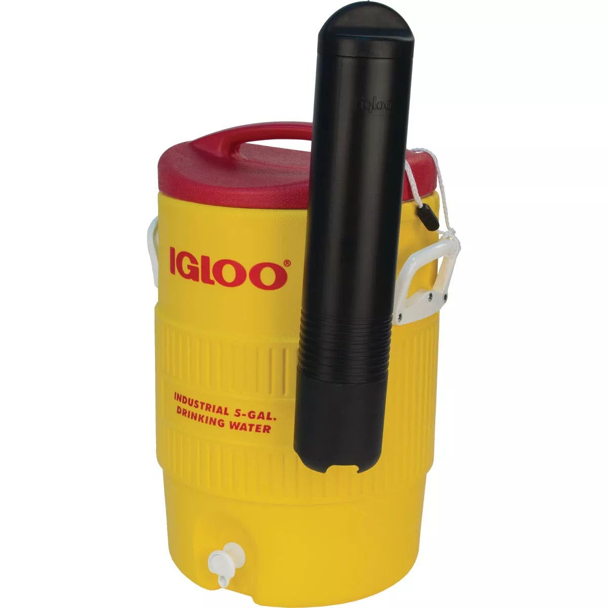 Igloo 5 Gal. Yellow Industrial Water Jug with Cup Dispenser Do it Best