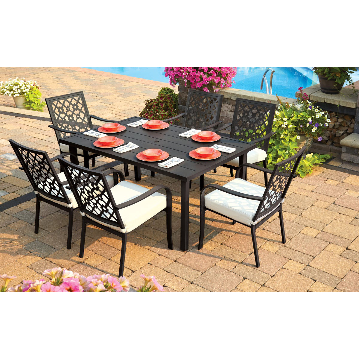 Outdoor Expressions Laguna Hills 7Piece Dining Set Do it Best