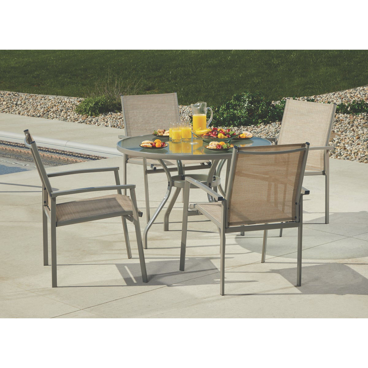 Outdoor Expressions Mayberry 5Piece Steel Dining Set Do it Best